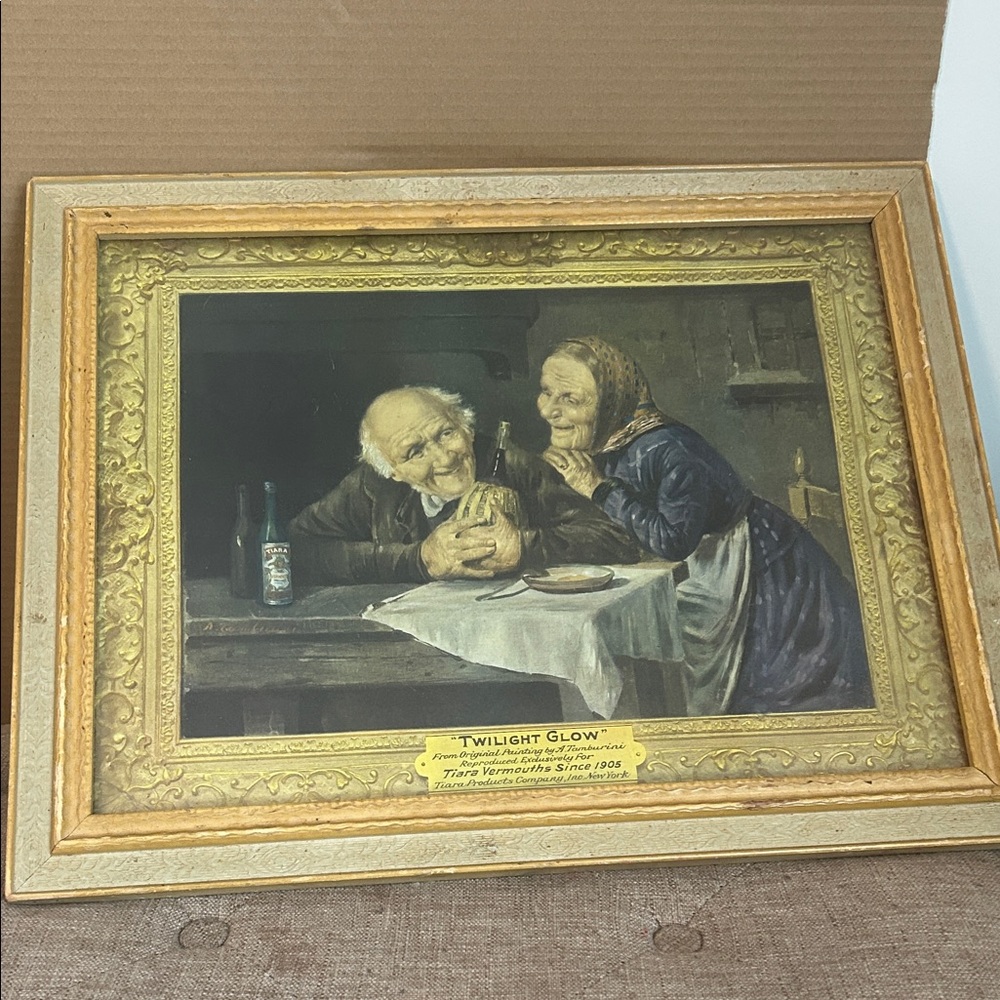 Tiara Twilight Glow Art with Gold and Blue Accents